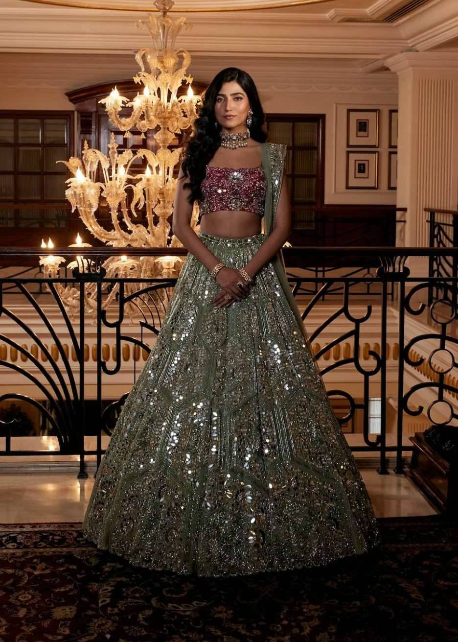 Inaayat Mirrorwork Lehenga Image - 0