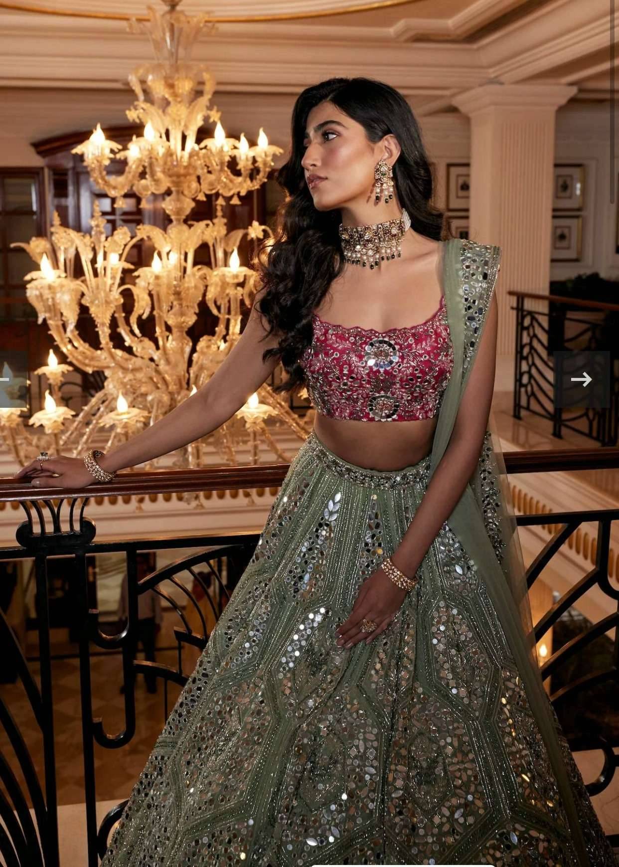 Inaayat Mirrorwork Lehenga Image - 1
