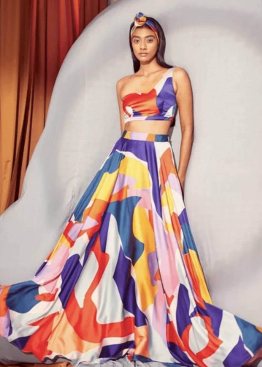 Multicolor Abstract Print Co-Ord Set Image - 0