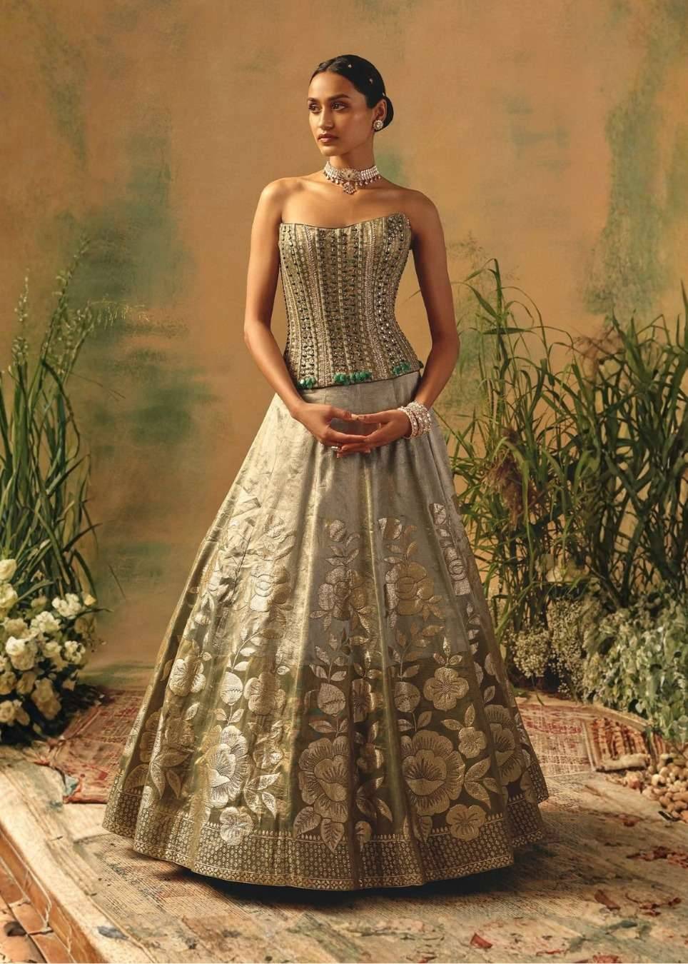 Sage Bloom Lehenga Image - 5