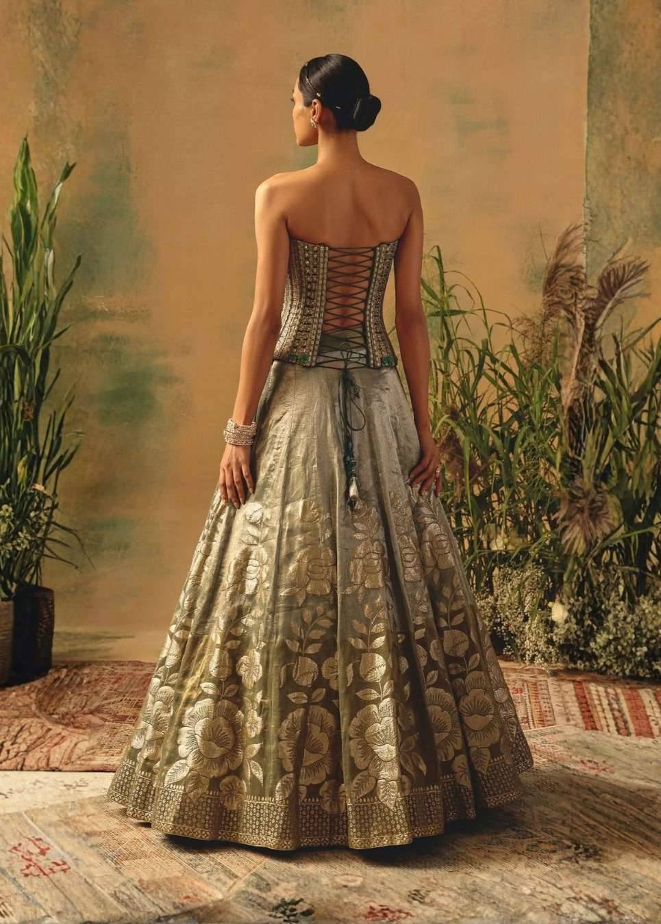 Sage Bloom Lehenga Image - 3
