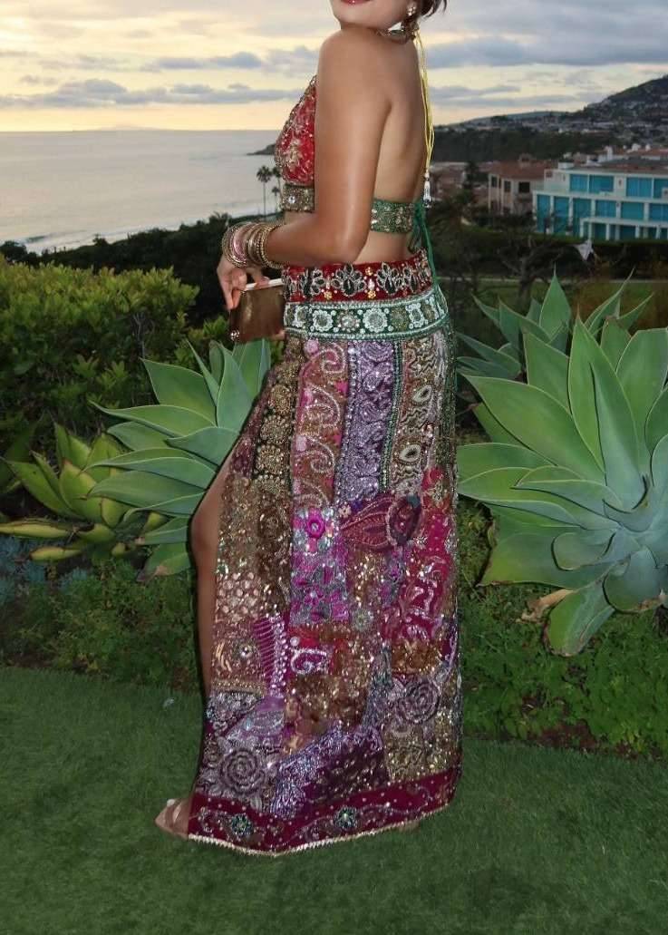Multicolor Embellished Co-Ord Set Image - 1