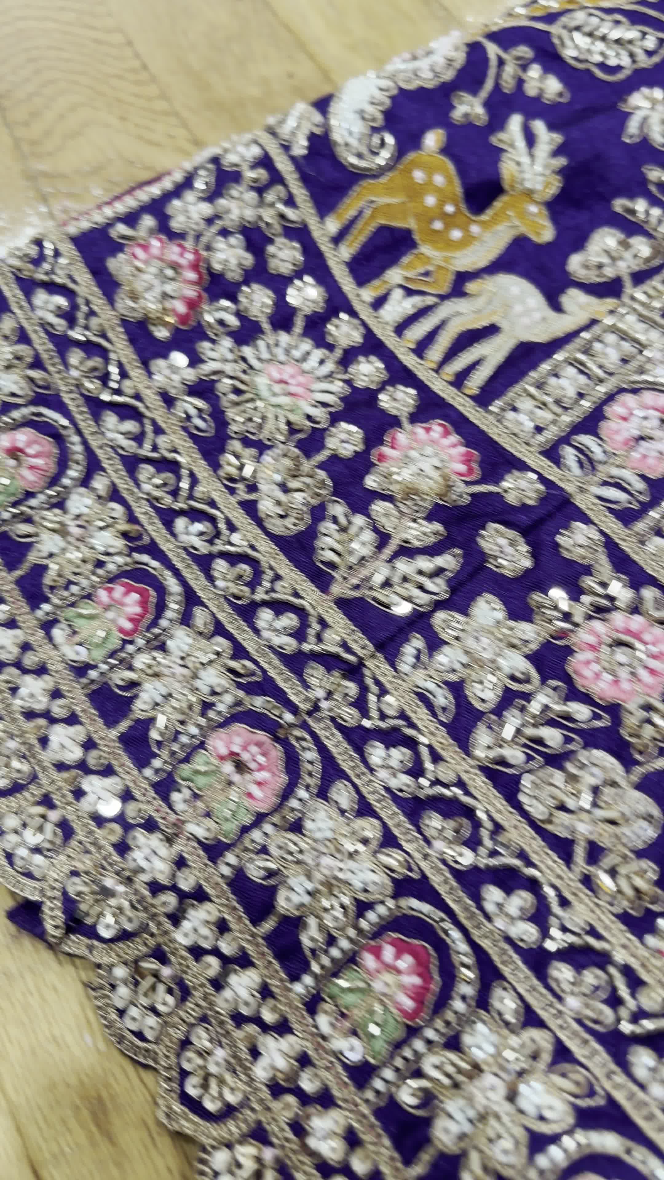 Purple Zardozi Lehenga Image - 6