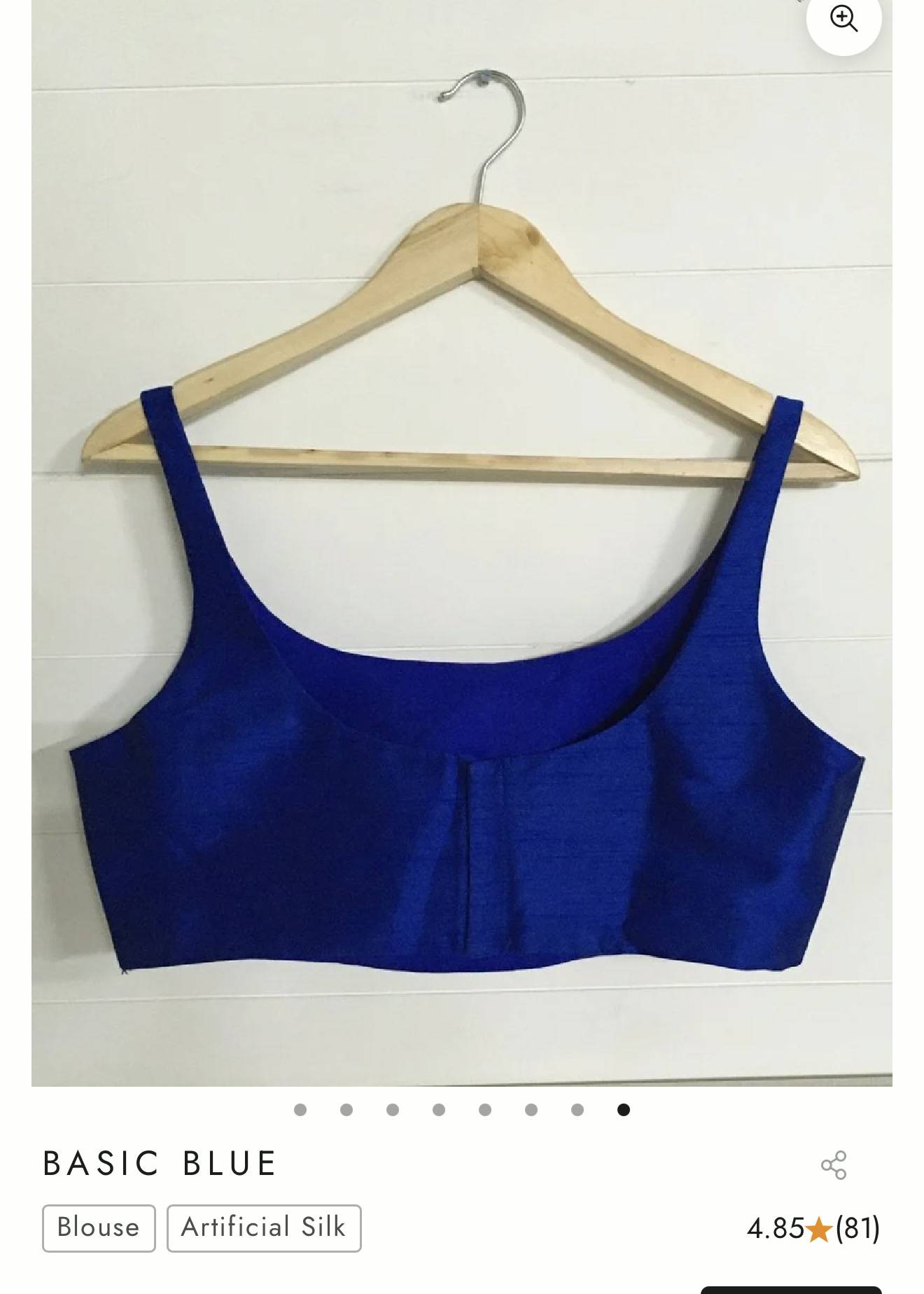 Royal Blue Sleeveless Blouse Image - 0
