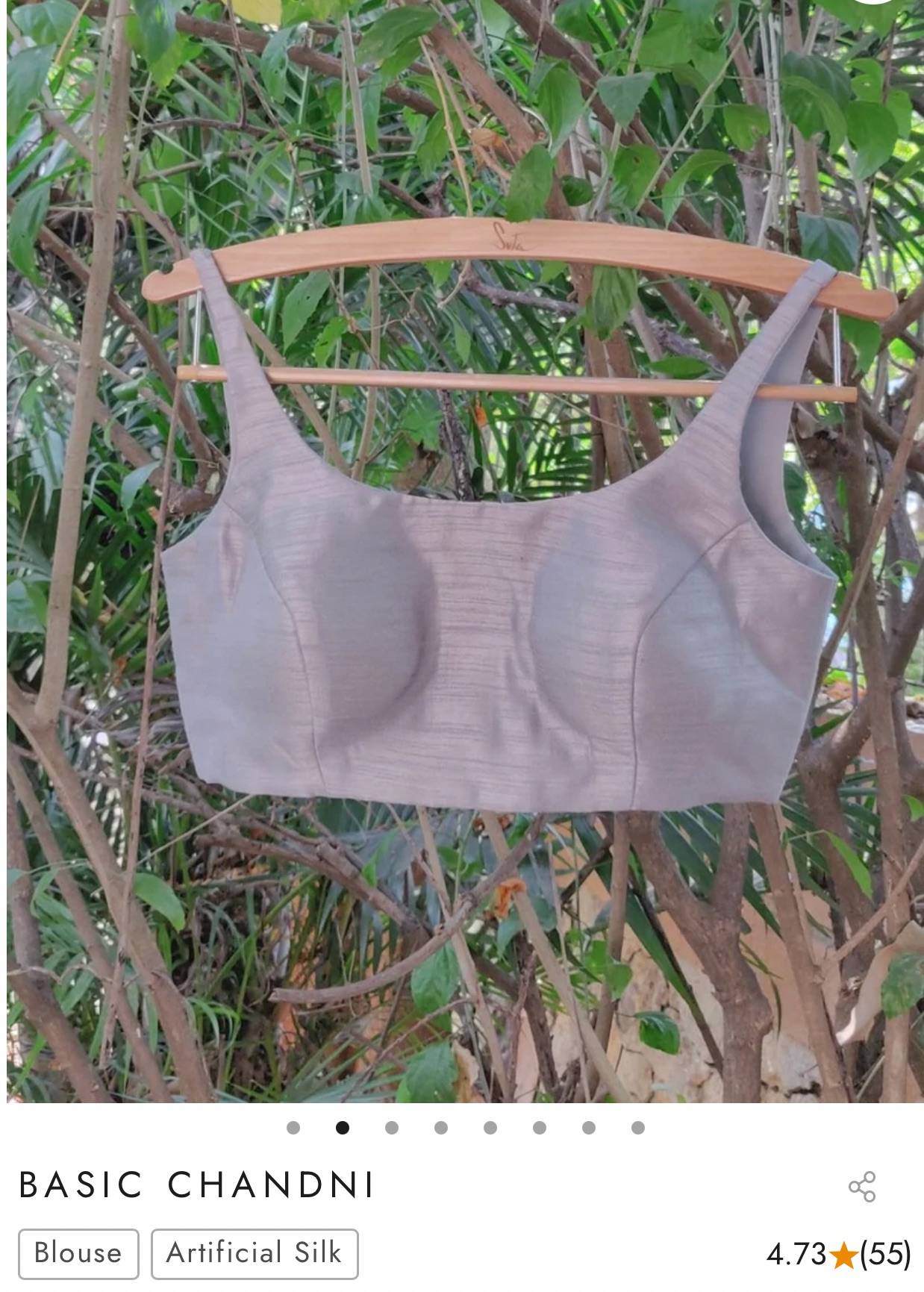 Silver Sleeveless Blouse Image - 0