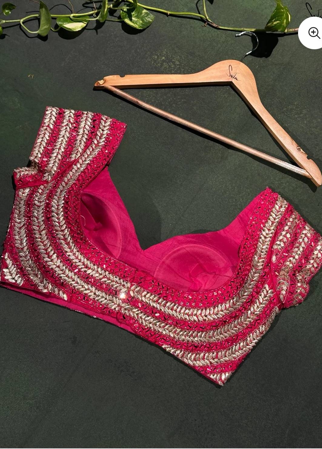 Rani Pink Gotta Patti Embroidered Blouse Image - 3