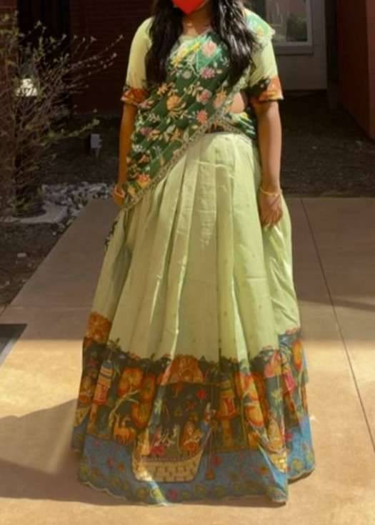 Pista Green Lehenga Set Image - 0