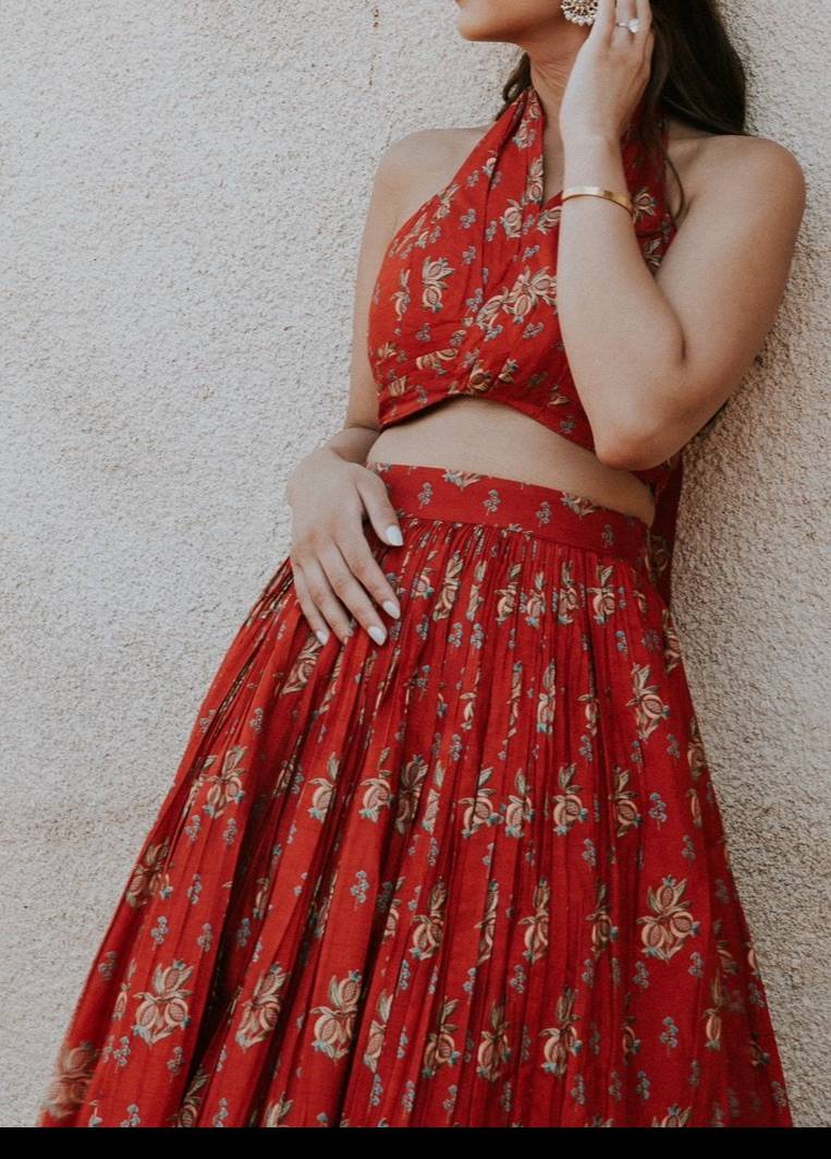 Lal Rang Lehenga Set Image - 2