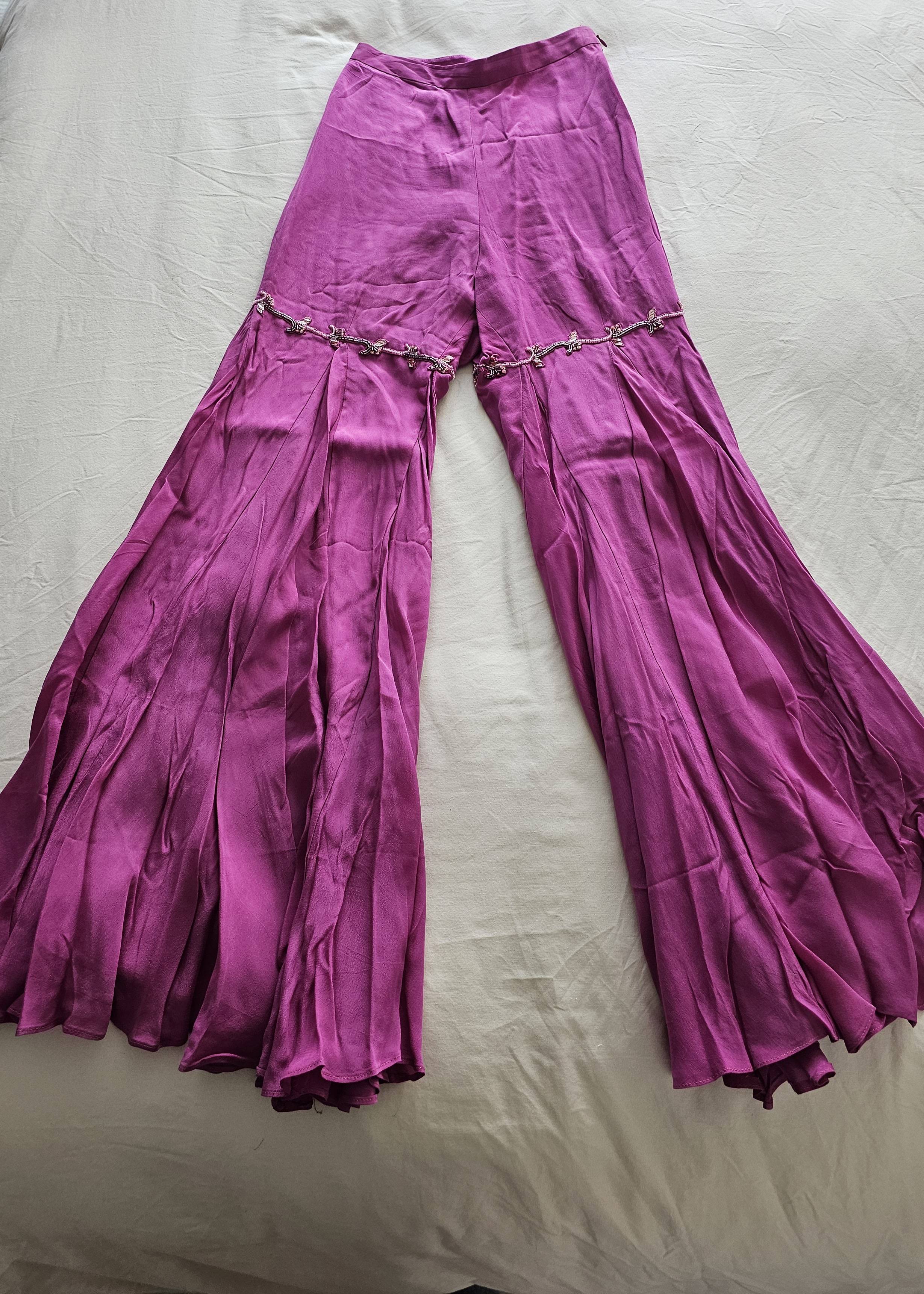 Rani Pink Sequin Sharara Set Image - 5