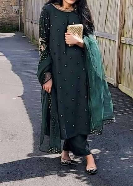 Emerald Green Kurta Set Image - 0