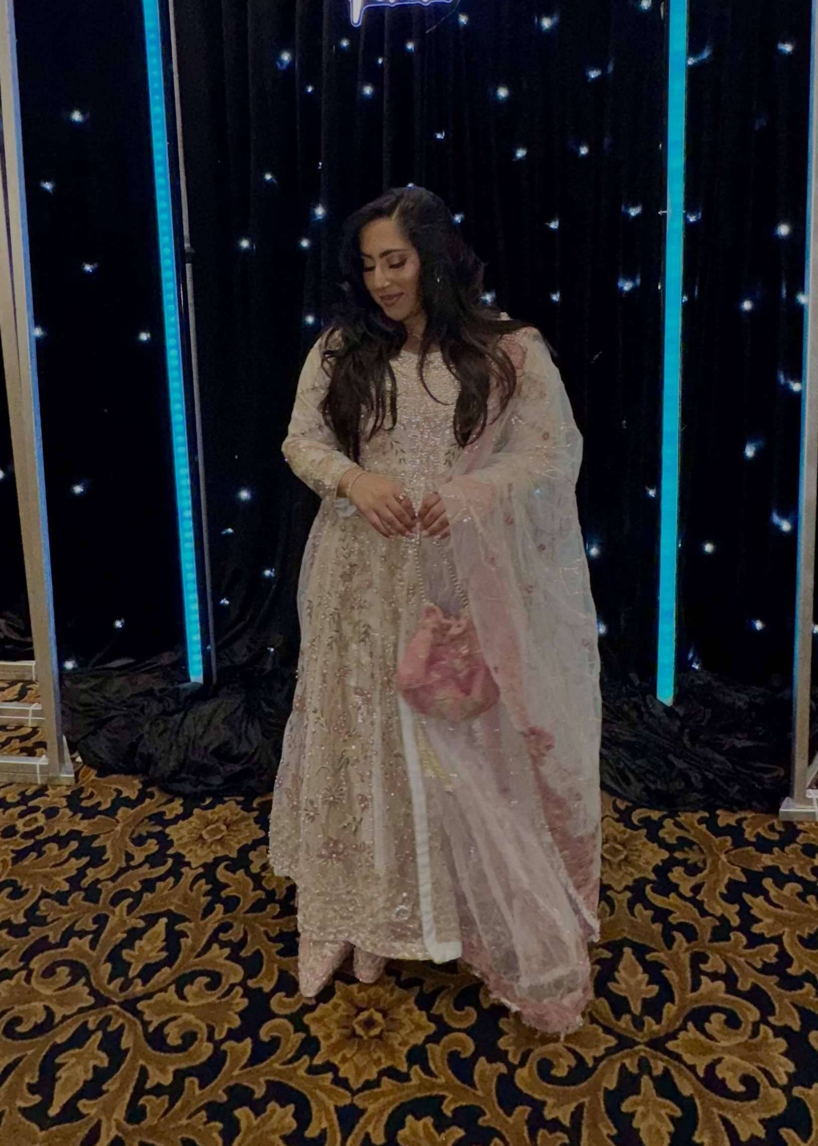 Ivory Embellished Anarkali Set Image - 0