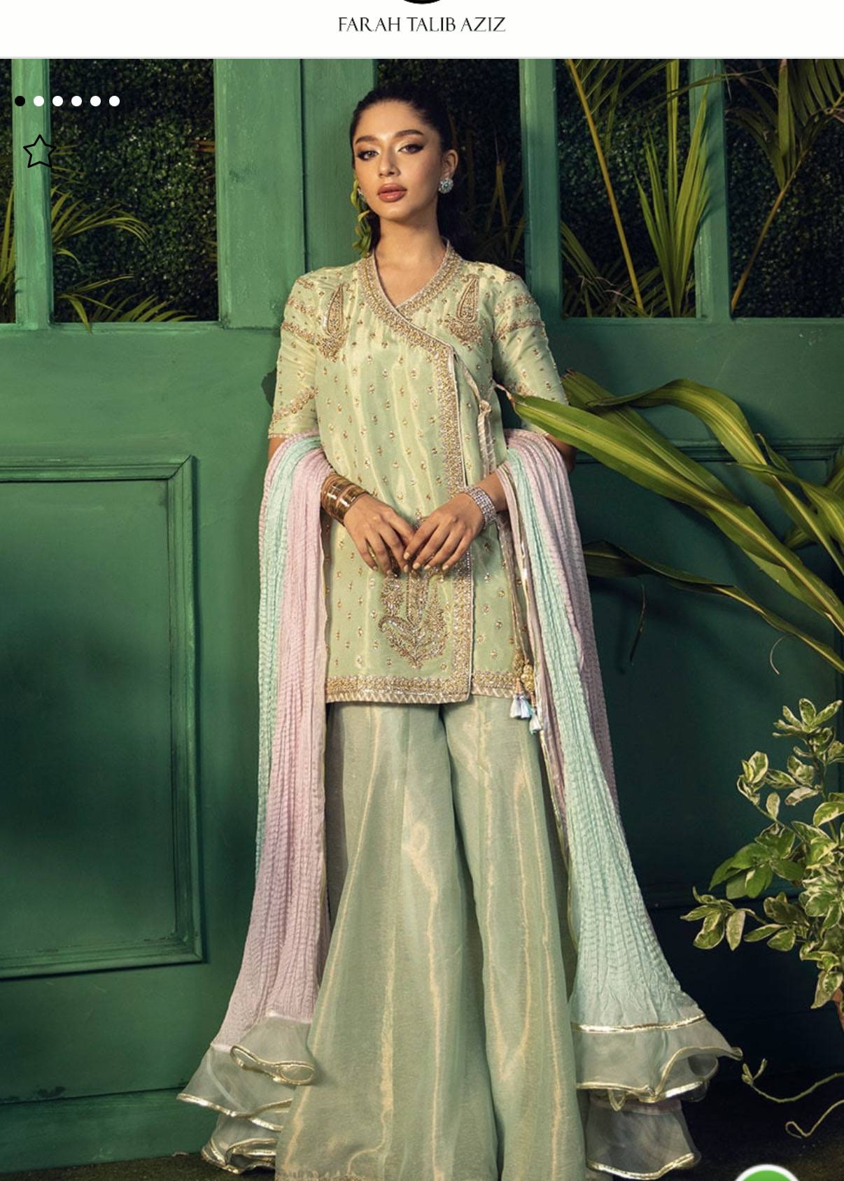 Mint Green Sharara Set Image - 2
