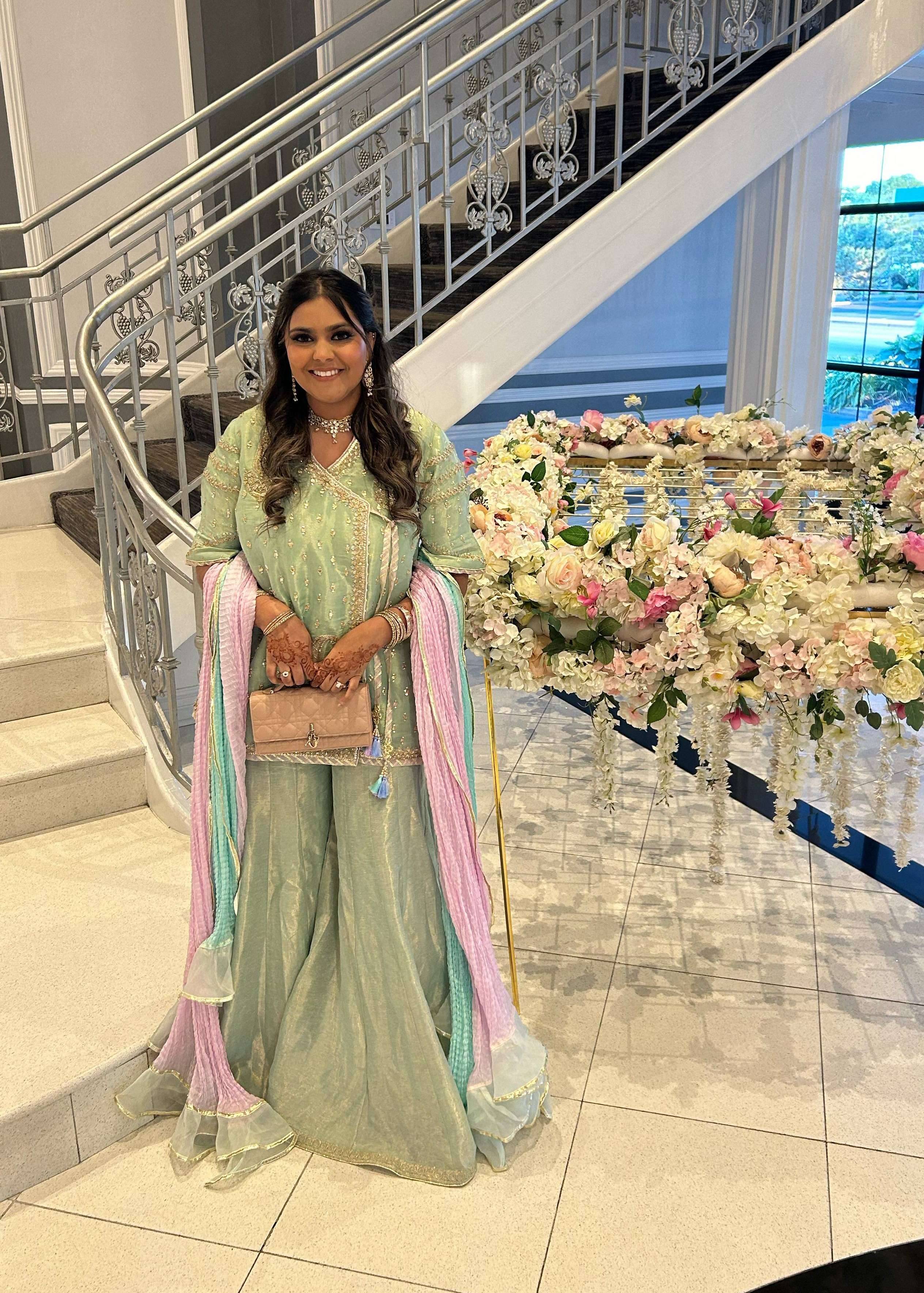 Mint Green Sharara Set Image - 0