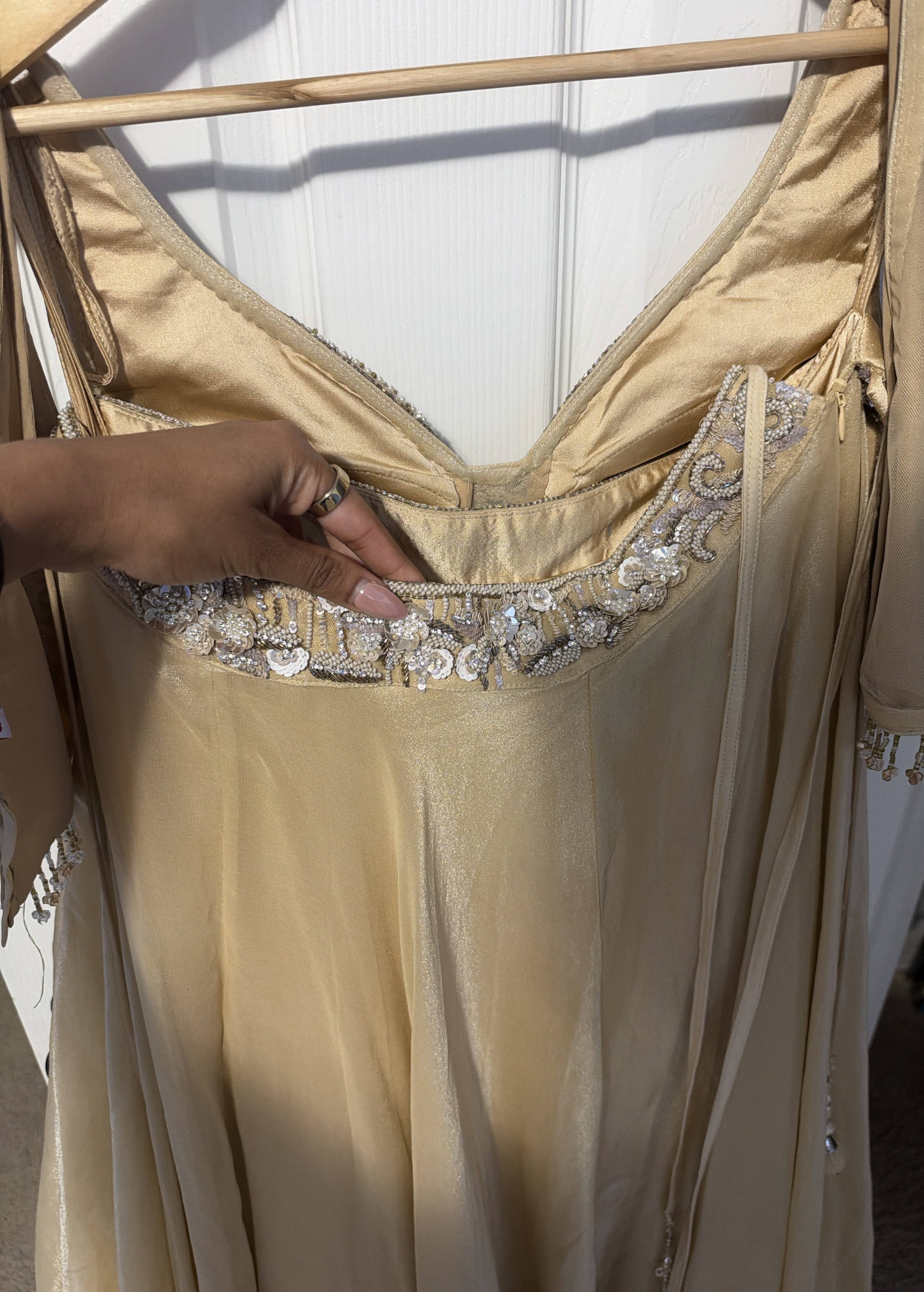 Champagne Embellished Lehenga Image - 4