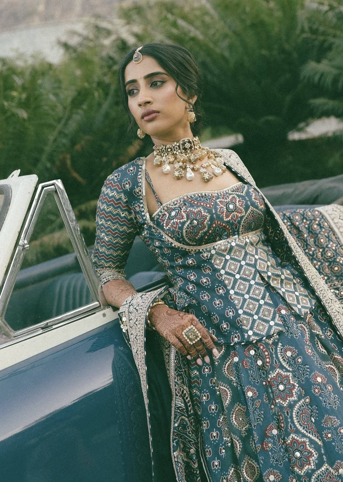 Royal Blue Lehenga Image - 1