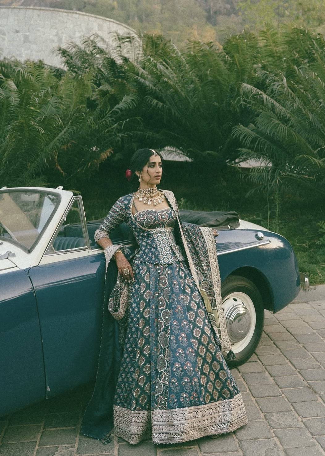 Royal Blue Lehenga Image - 2
