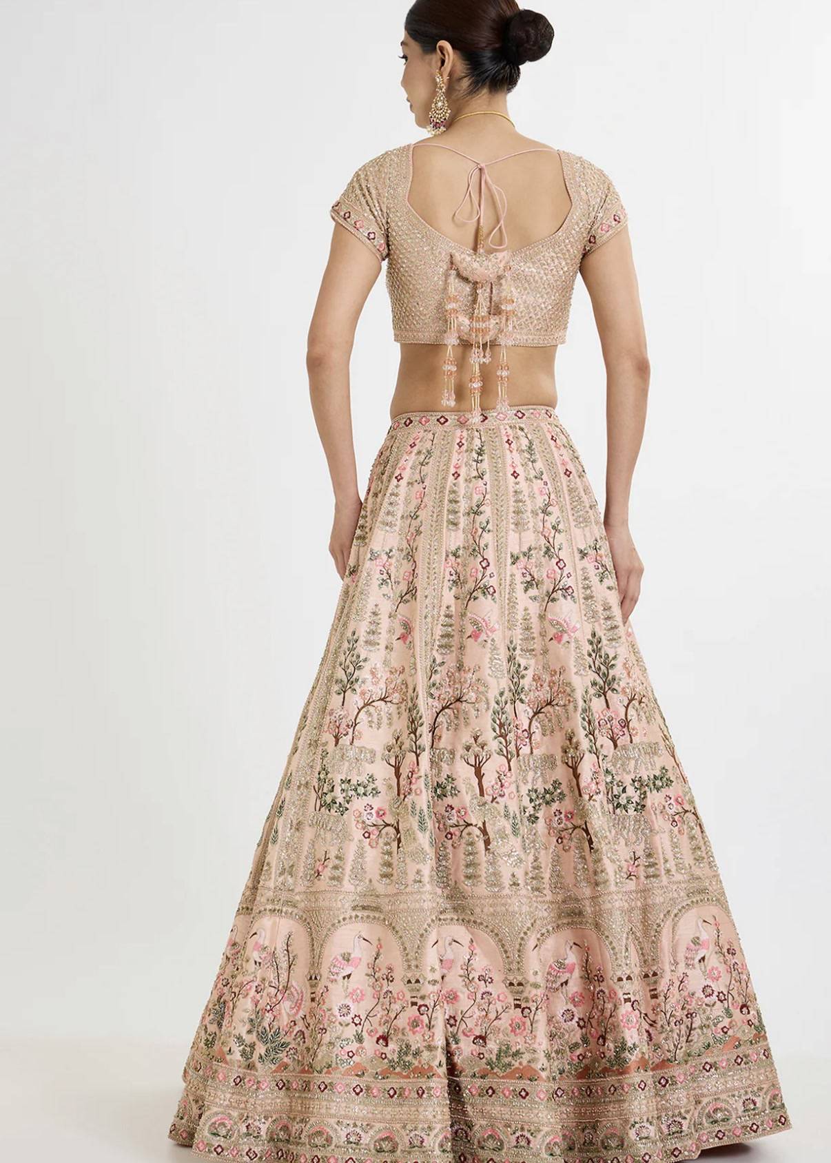 Blush Pink Embroidered Lehenga Image - 1