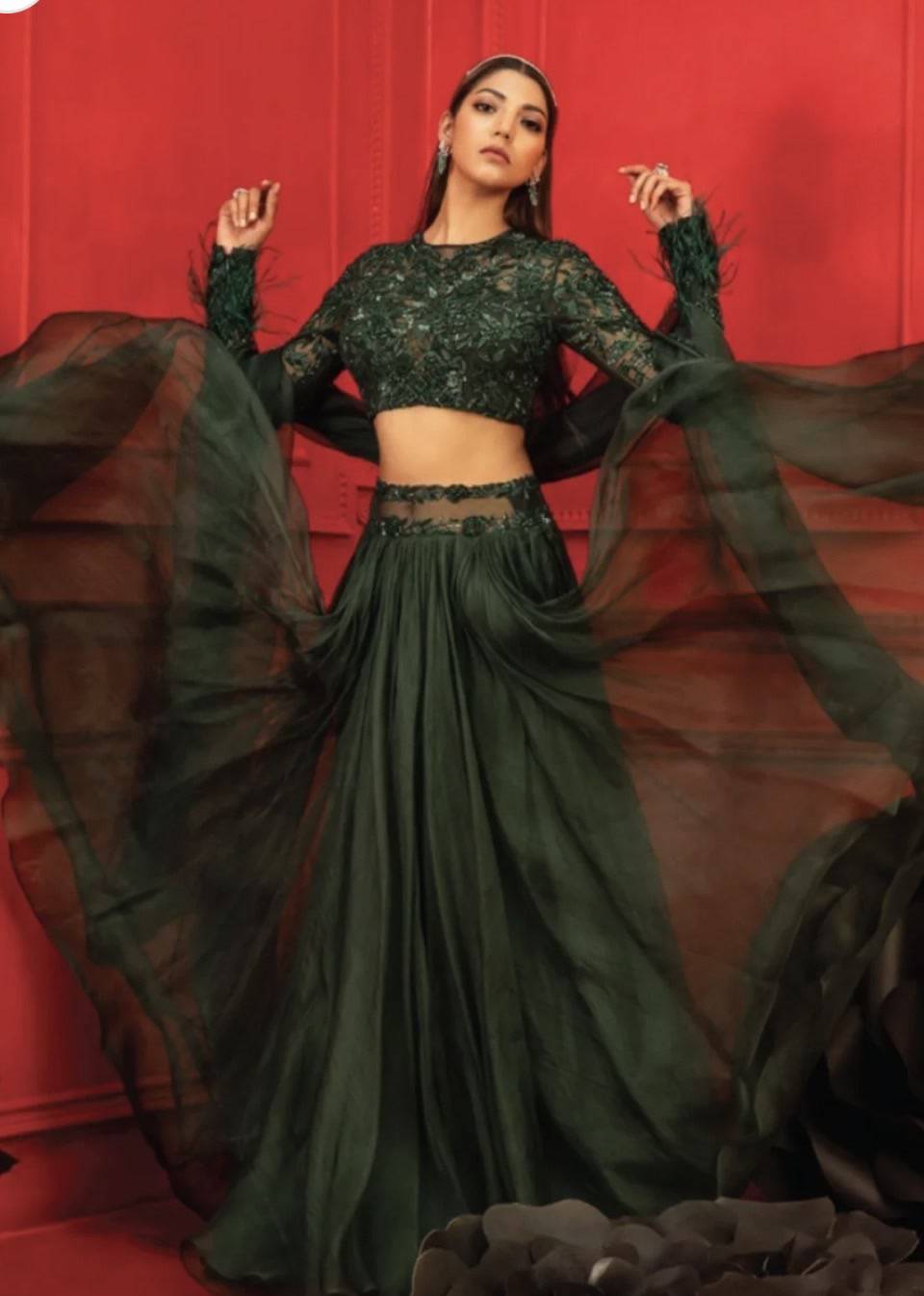 Deep Plum Lehenga Image - 1