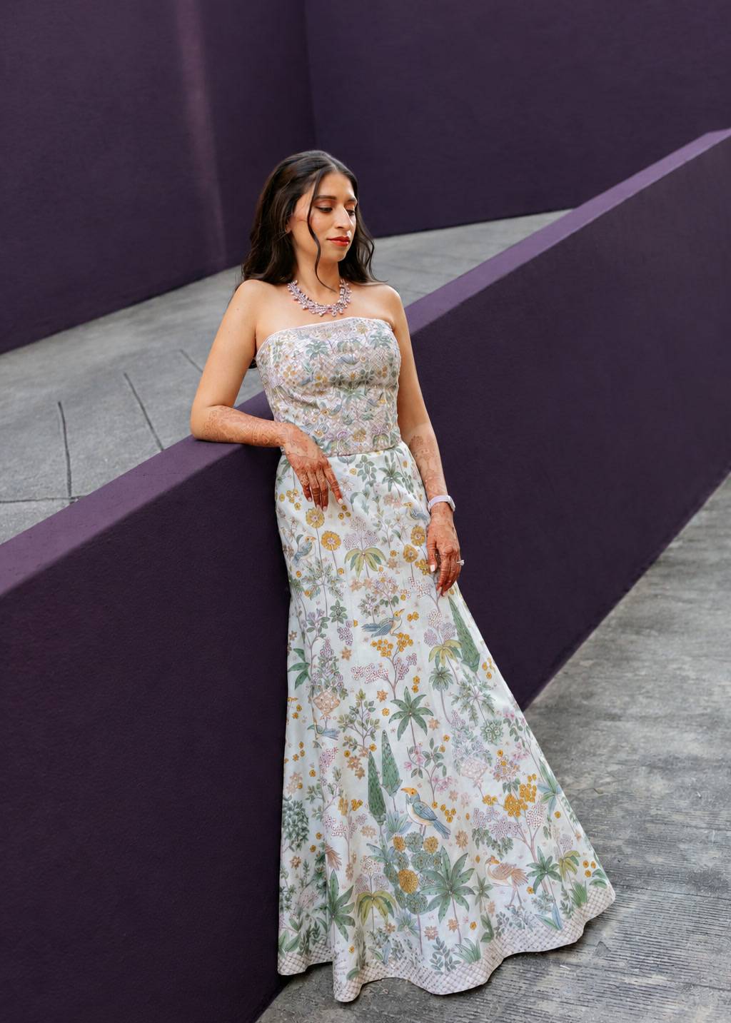 Urvara Hand-painted Pichhwai Silk Skirt - Ivory Image - 0