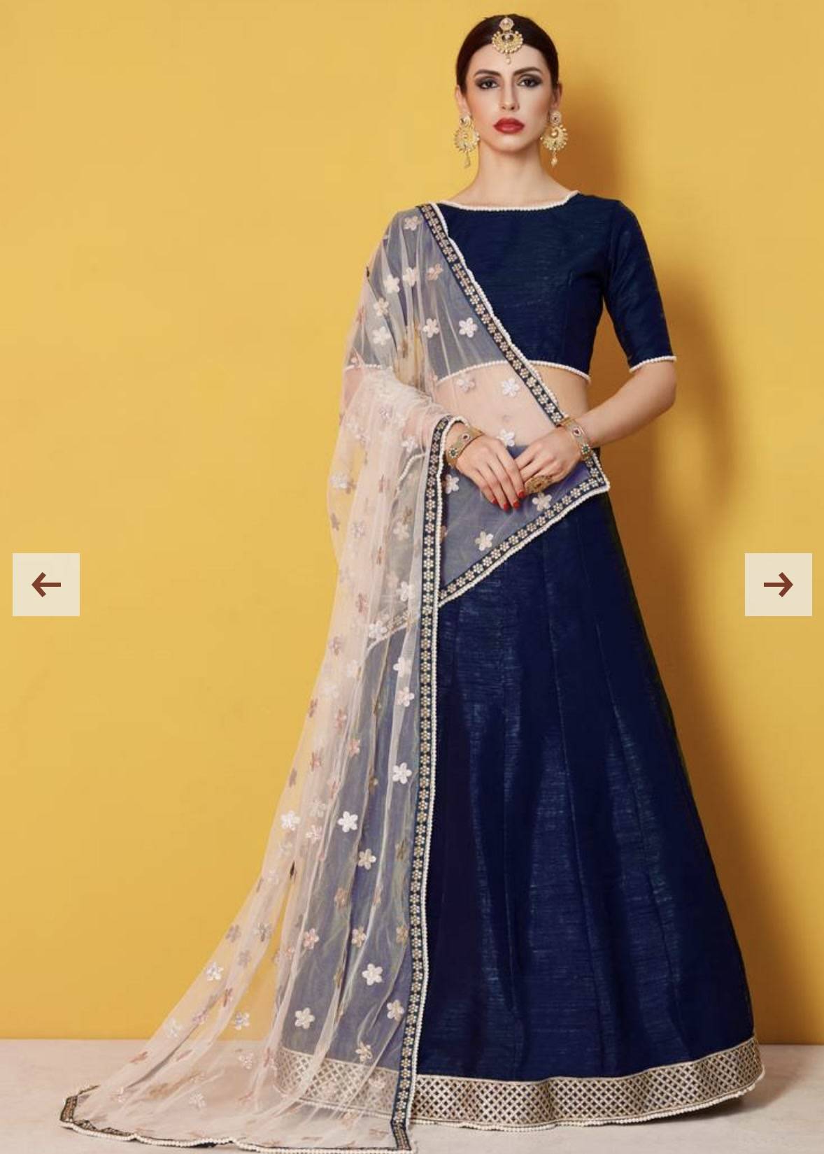 Royal Blue Lehenga Image - 1