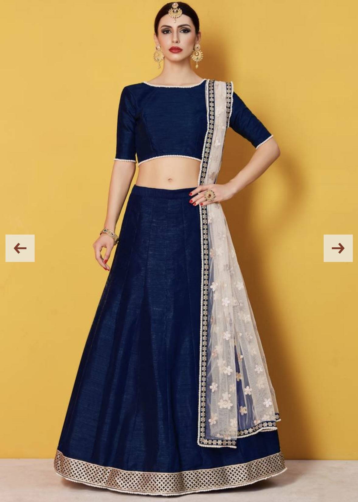 Royal Blue Lehenga Image - 0