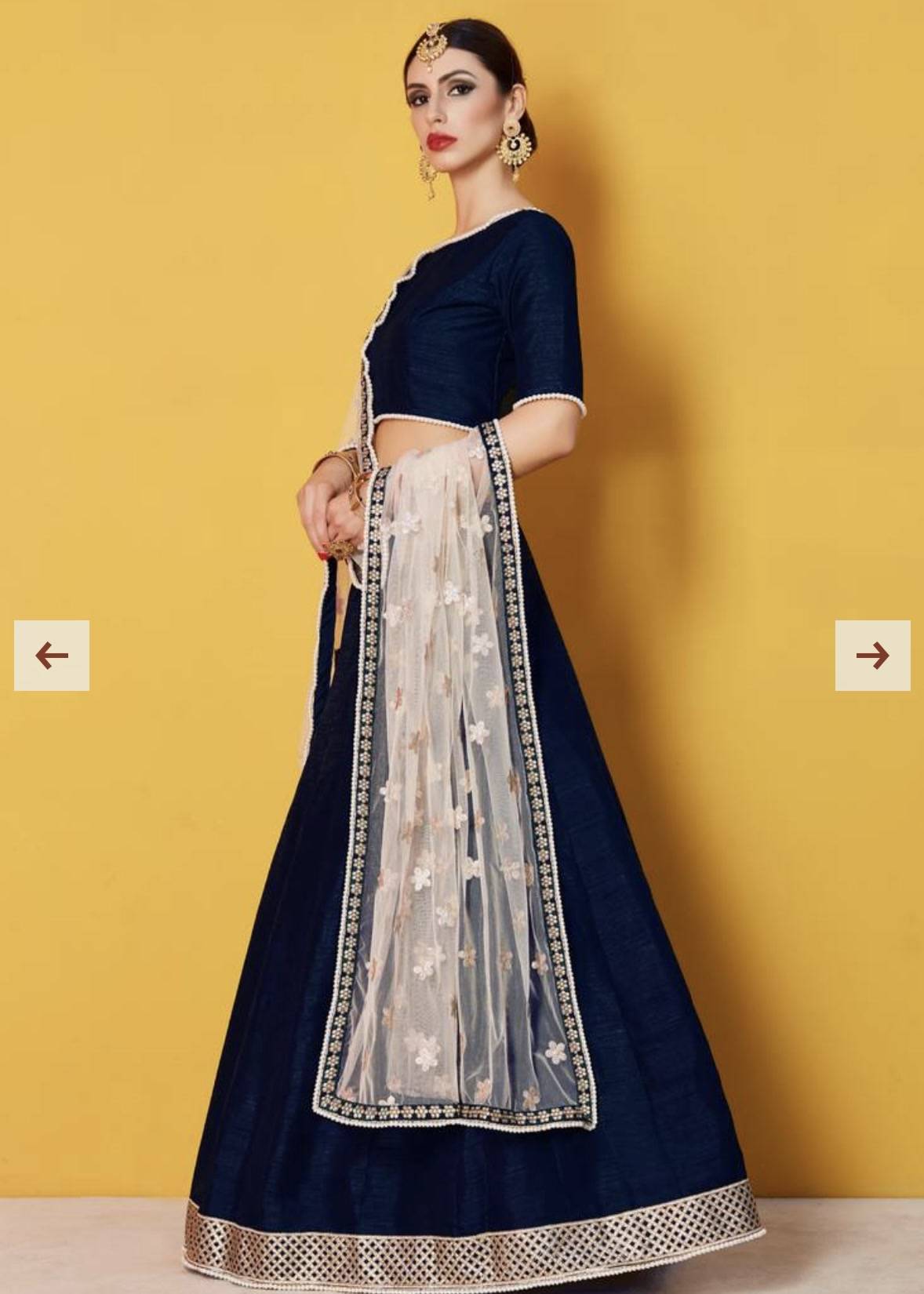 Royal Blue Lehenga Image - 2