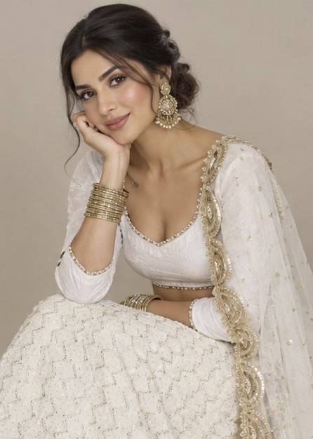 Ivory and Gold Lehenga Image - 1