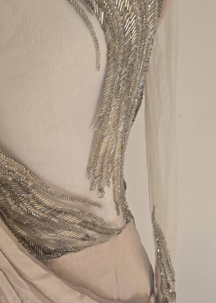 Blush Drape Concept Sari Gown Image - 4