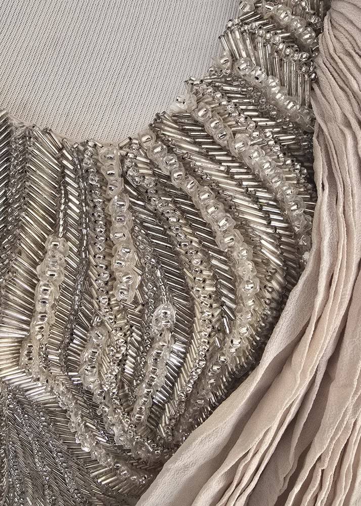Blush Drape Concept Sari Gown Image - 5