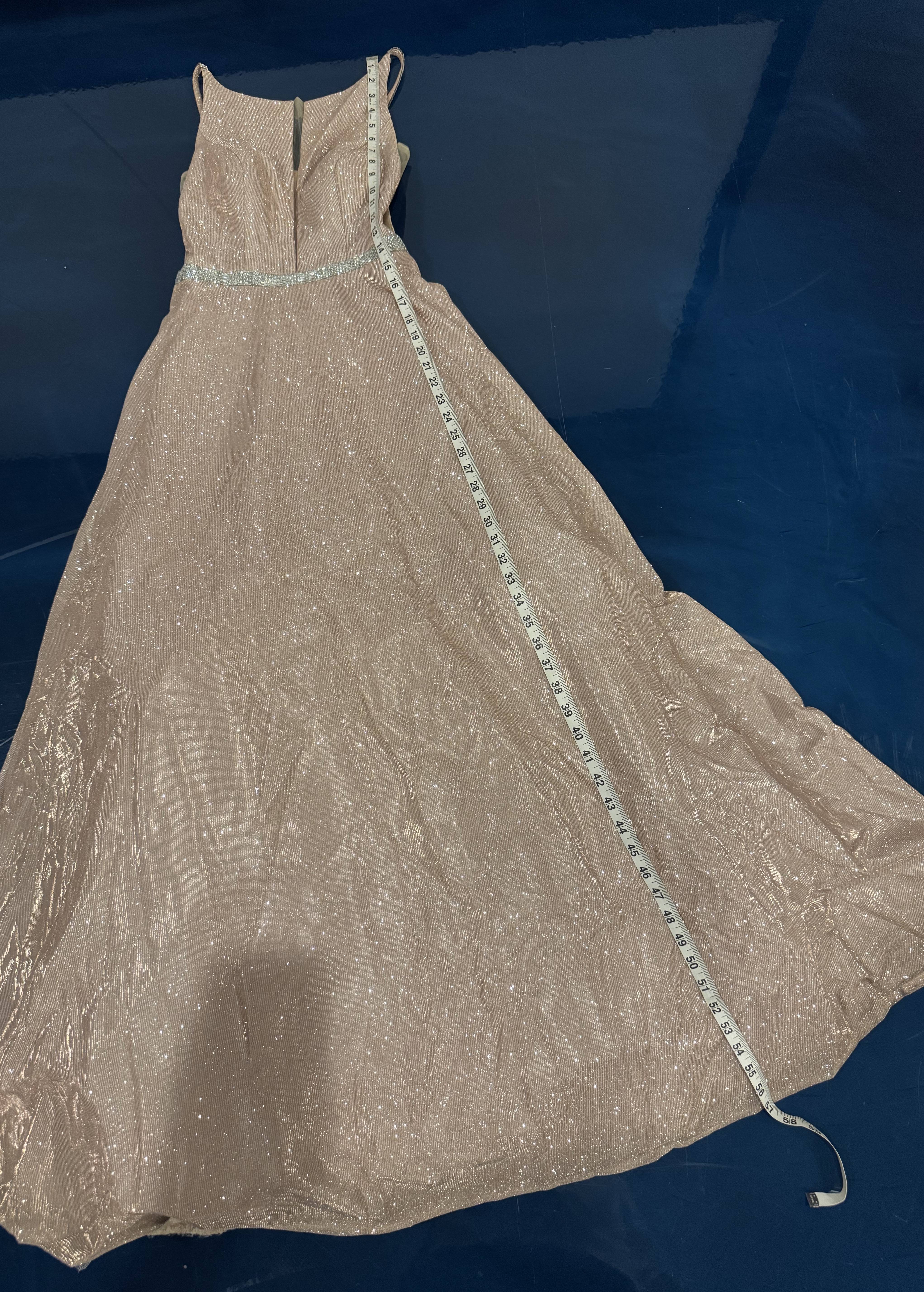 Blush Pink Shimmer Gown Image - 4