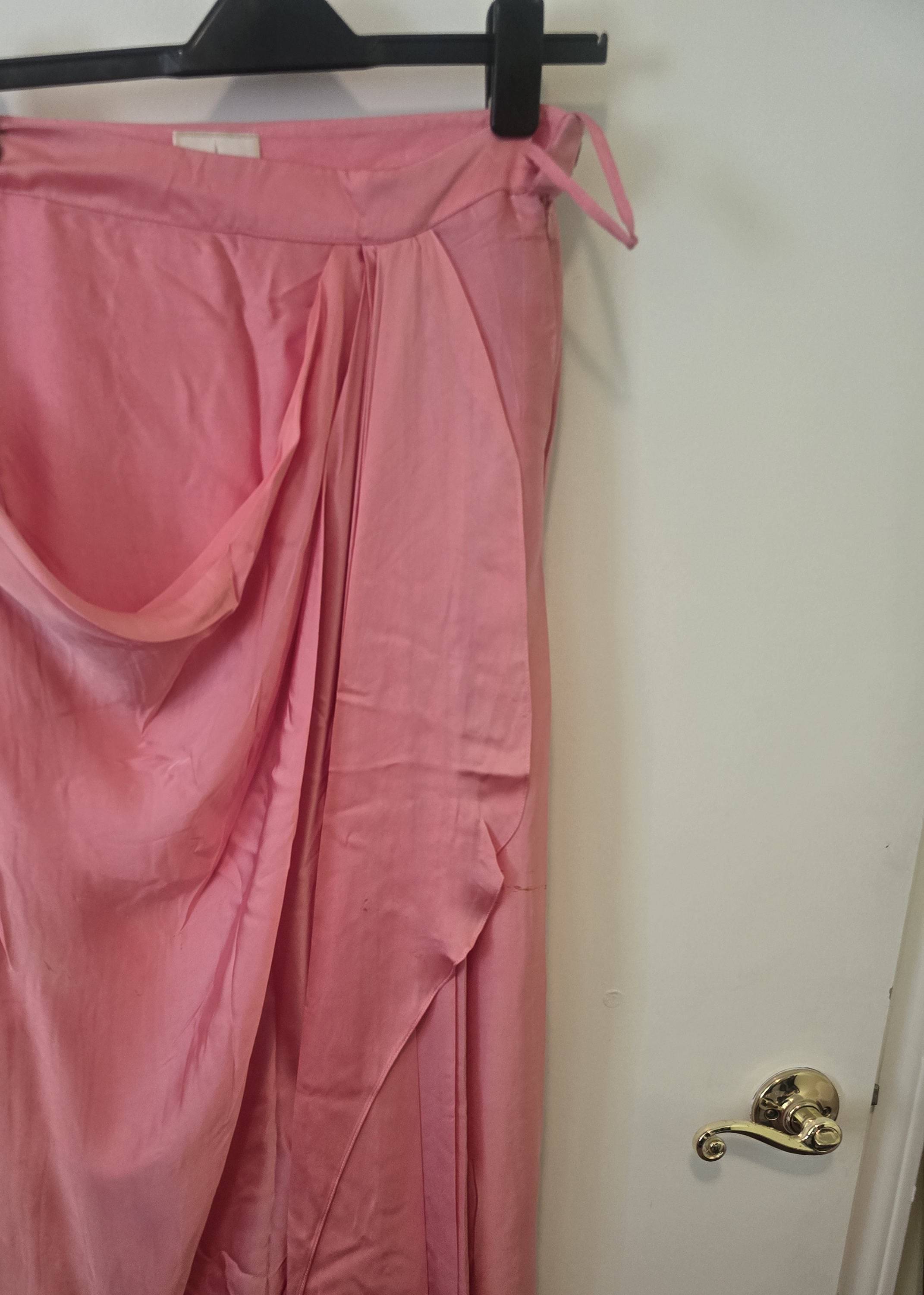Coral Pink Embroidered Co-Ord Set Image - 3