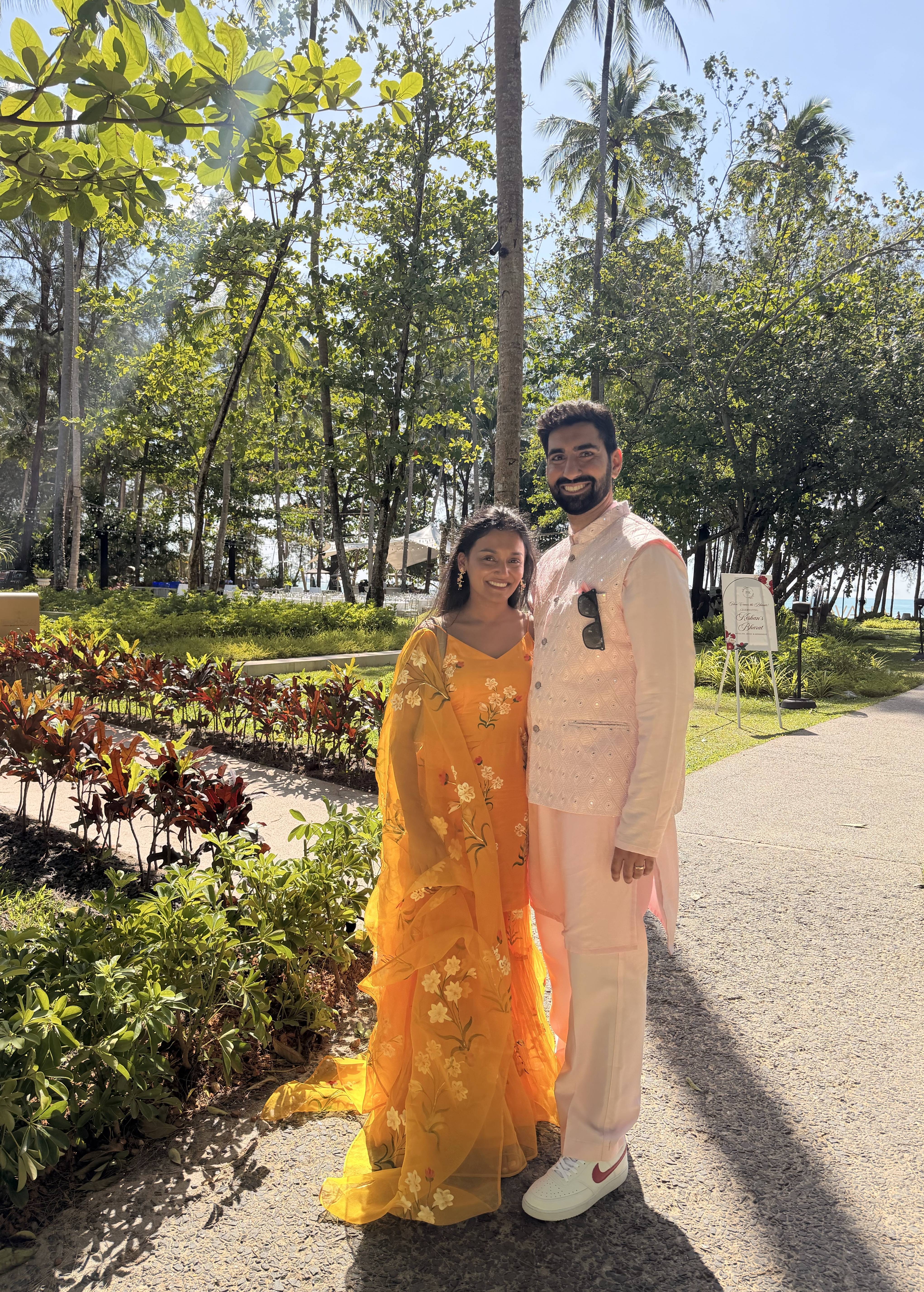 Pichika Orange Floral Anarkali Image - 5