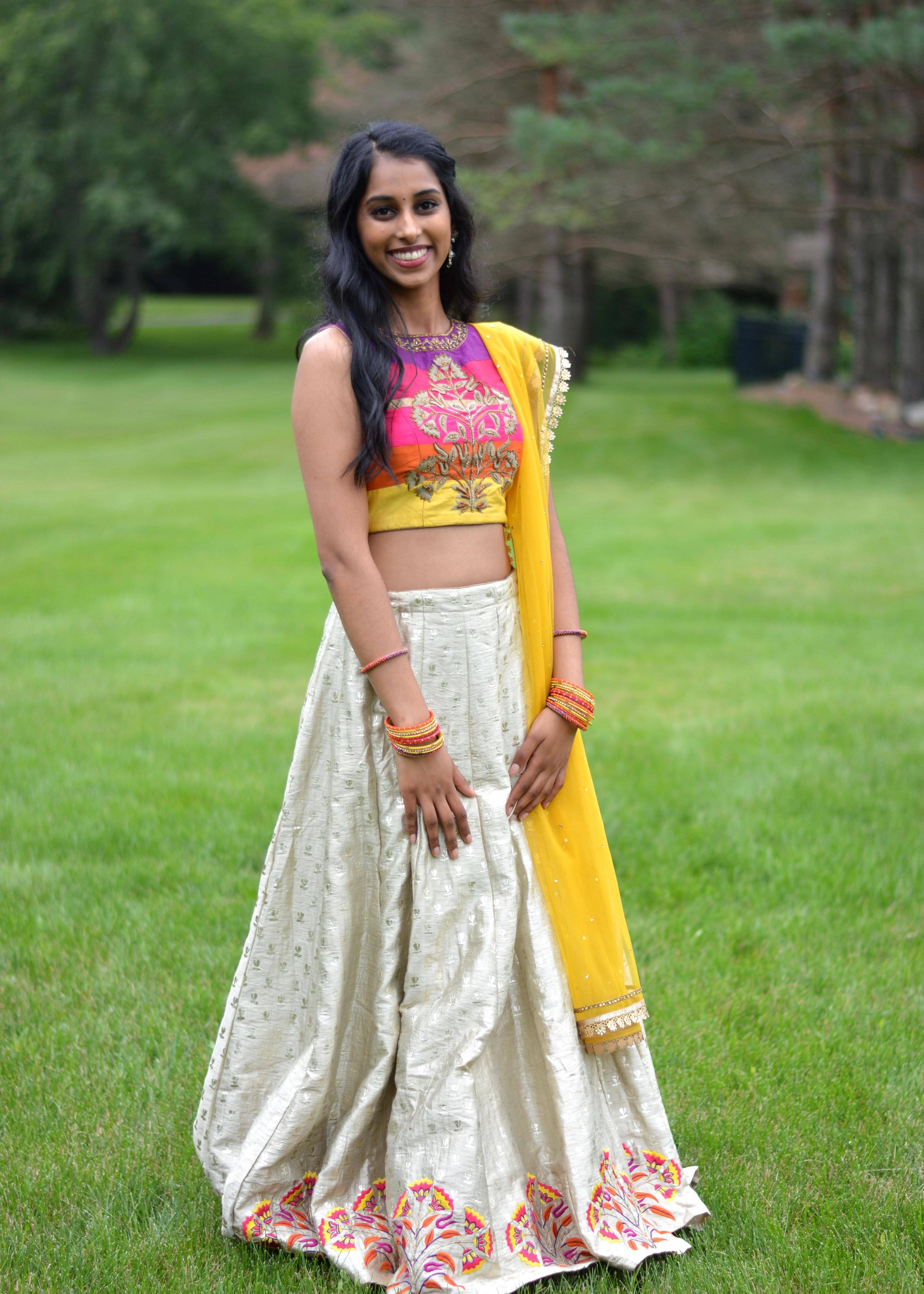 Ivory Multicolor Lehenga set Image - 0