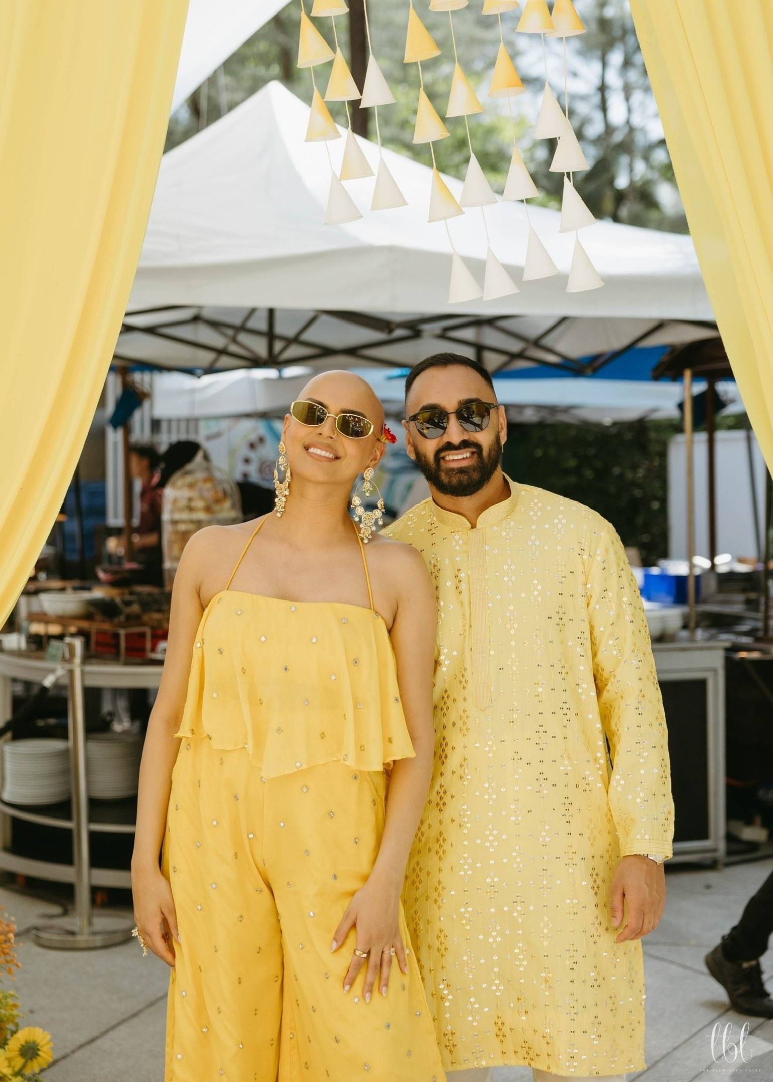 Yellow Mirrorwork Kurta Set Image - 2