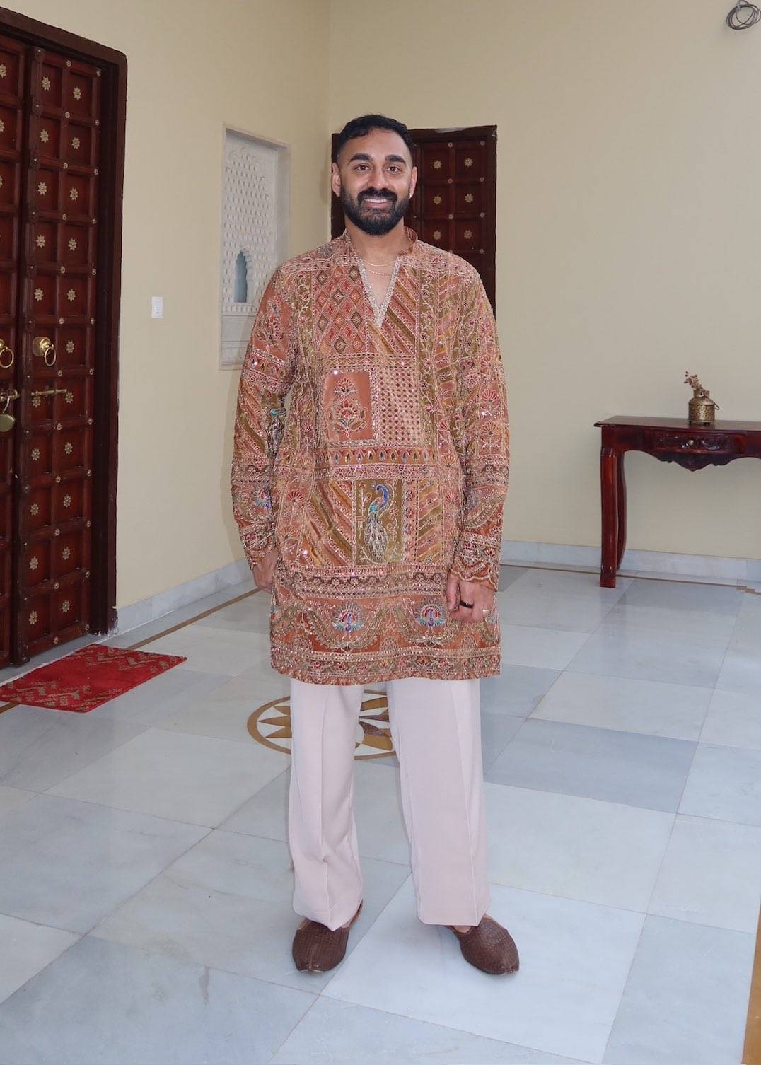 Pastel Patchwork Kurta Set Image - 0