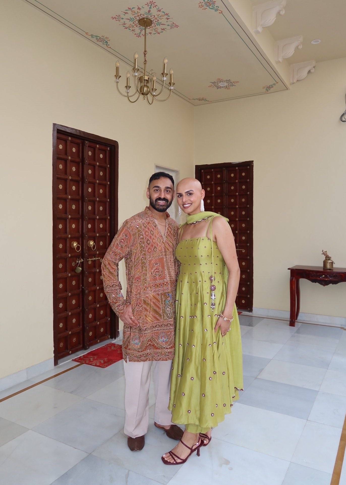 Pastel Patchwork Kurta Set Image - 1