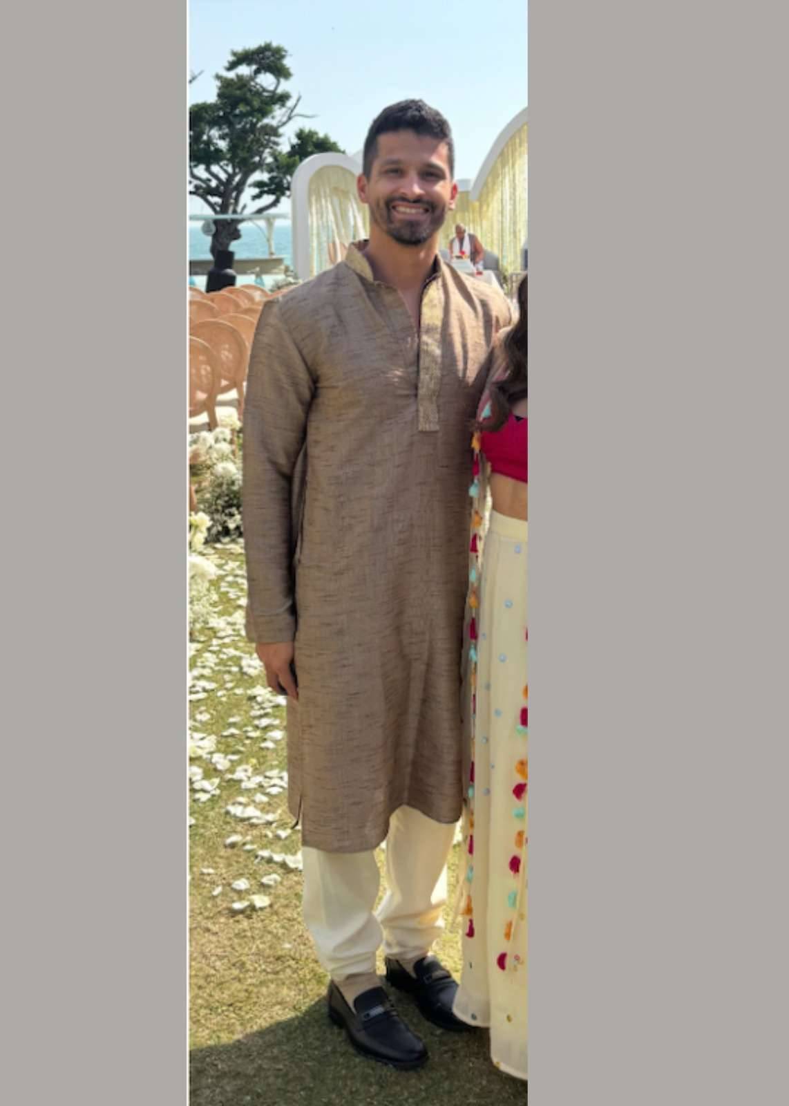 Brown Heathered Kurta Image - 1