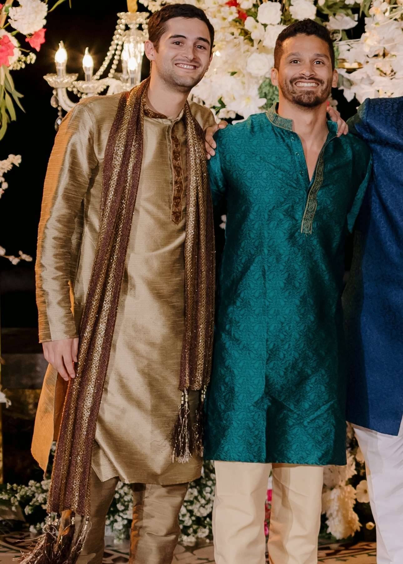 Teal Printed Kurta Image - 1