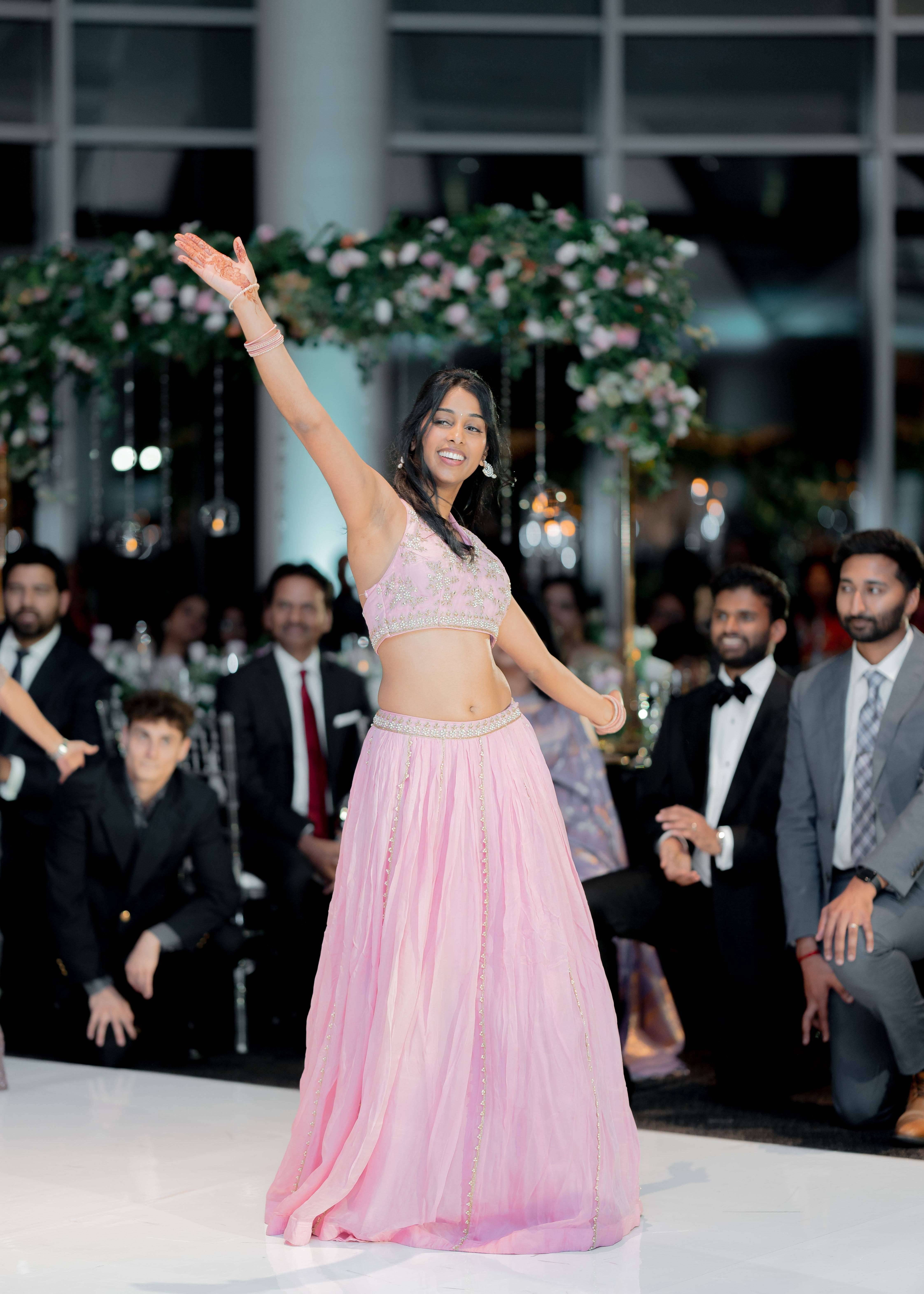 Blush Pink Embellished Lehenga Set Image - 2