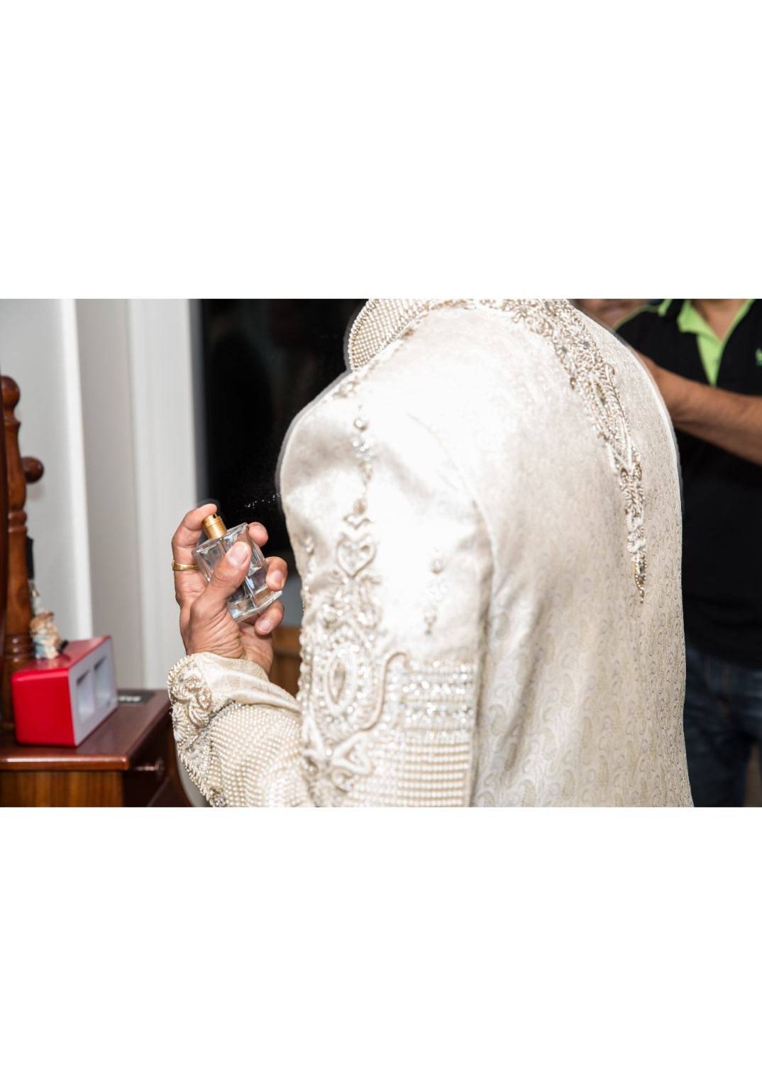 Ivory Silver Embellished Sherwani Image - 3