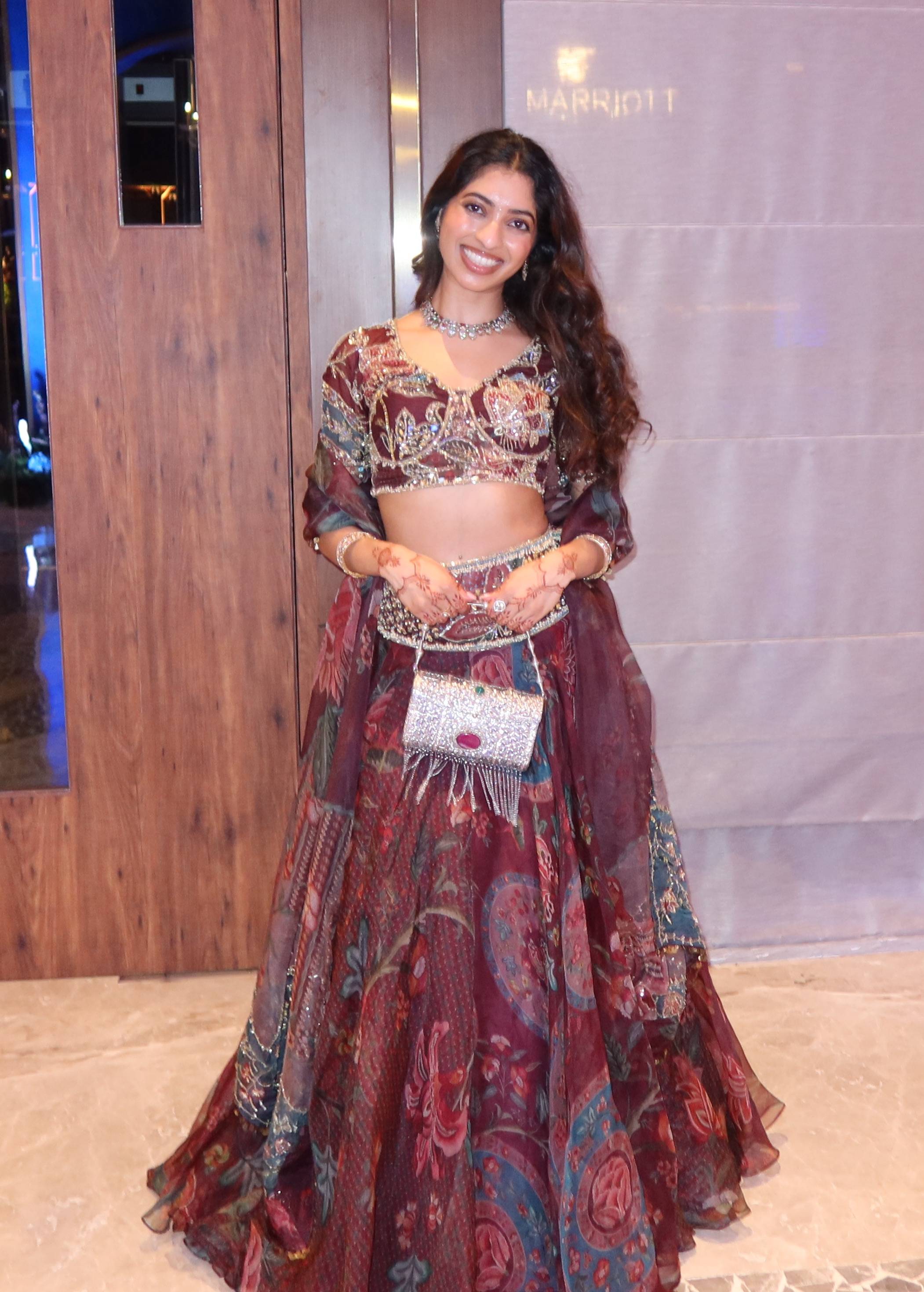 Maroon Custom Mahima Mahajan Lehenga Image - 2