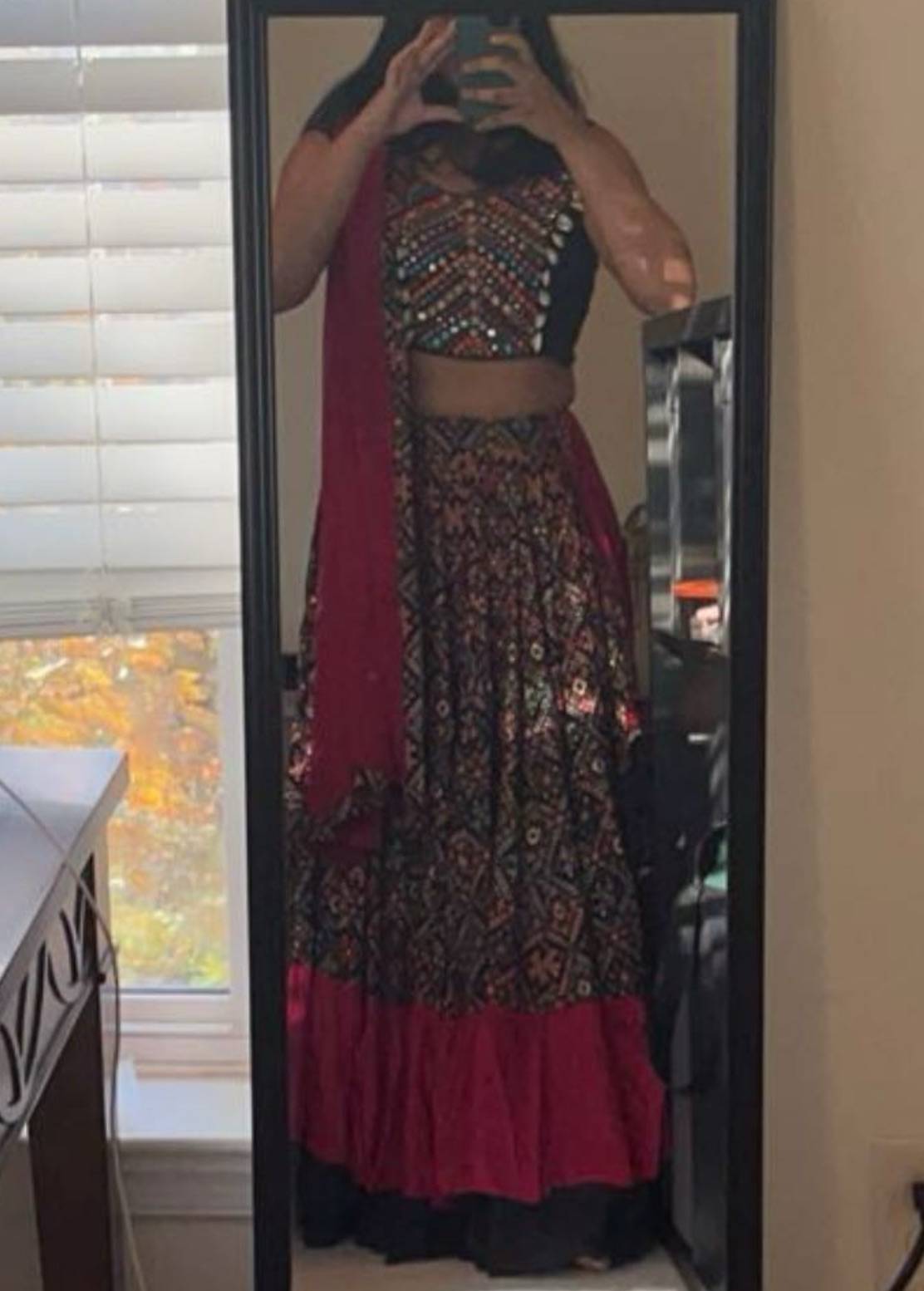 Multicolour Printed Layered Chaniya Choli Image - 0