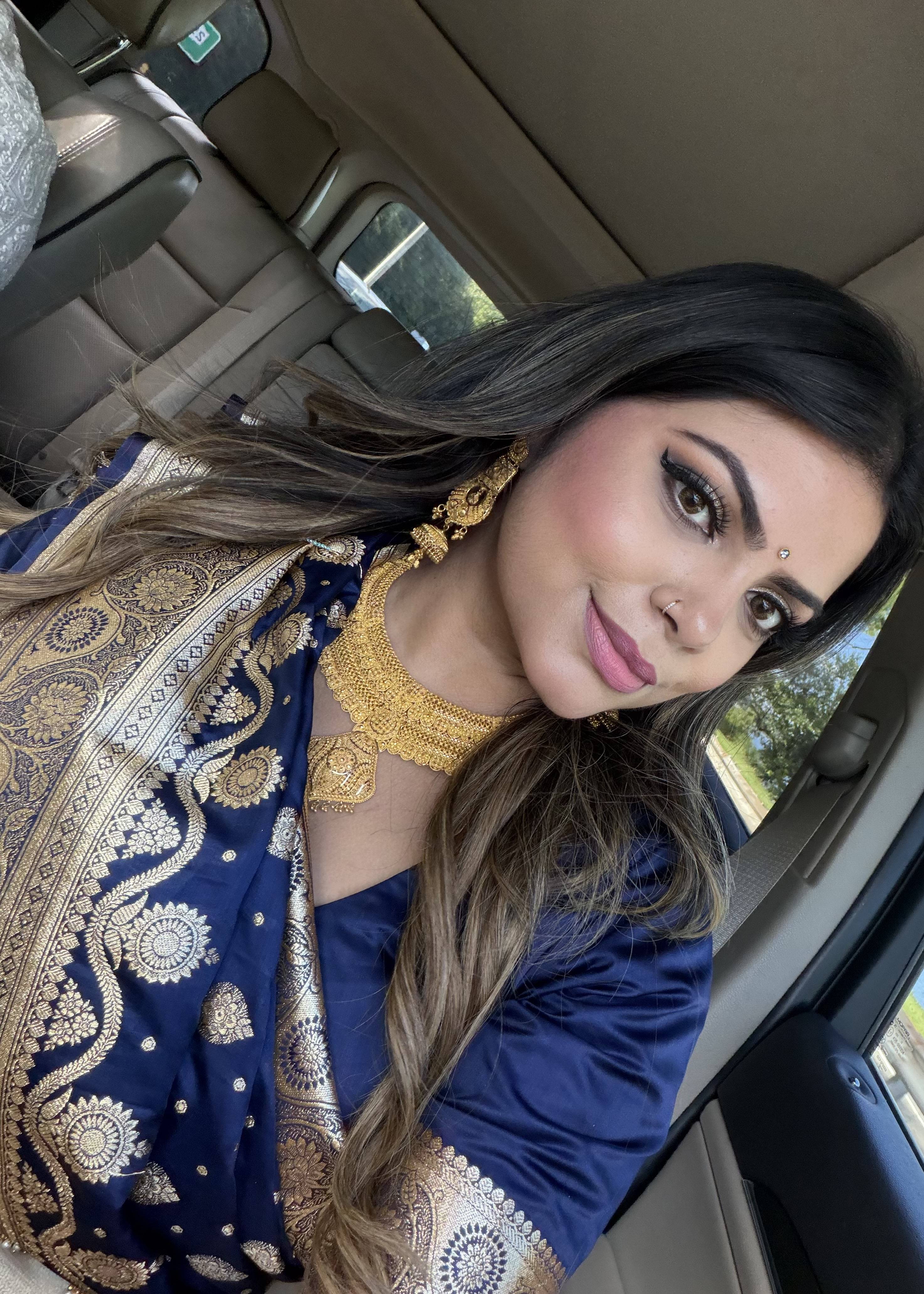 Navy Blue Banarasi Zari Sari Image - 2