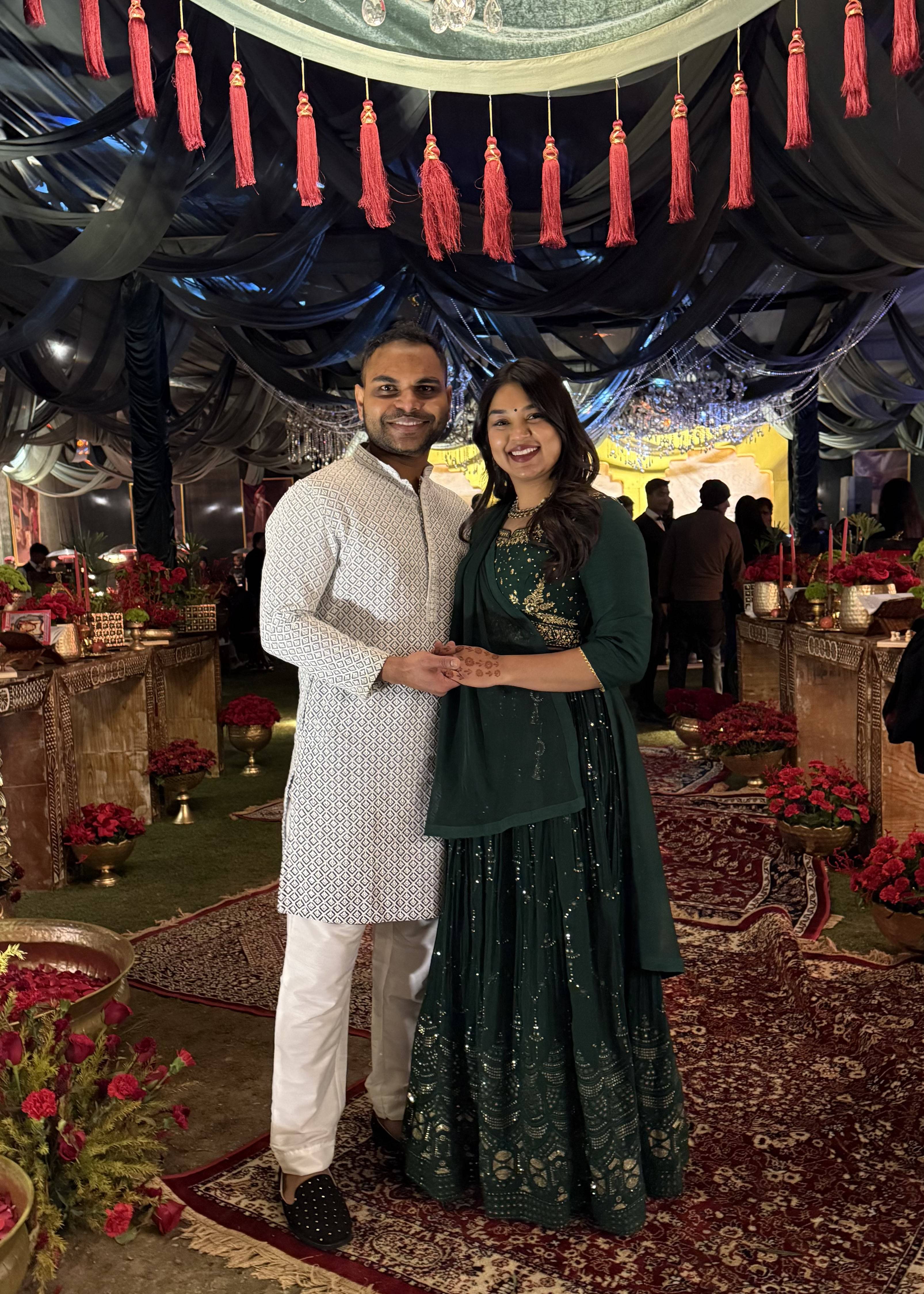 Emerald Green Sequin Lehenga Image - 1